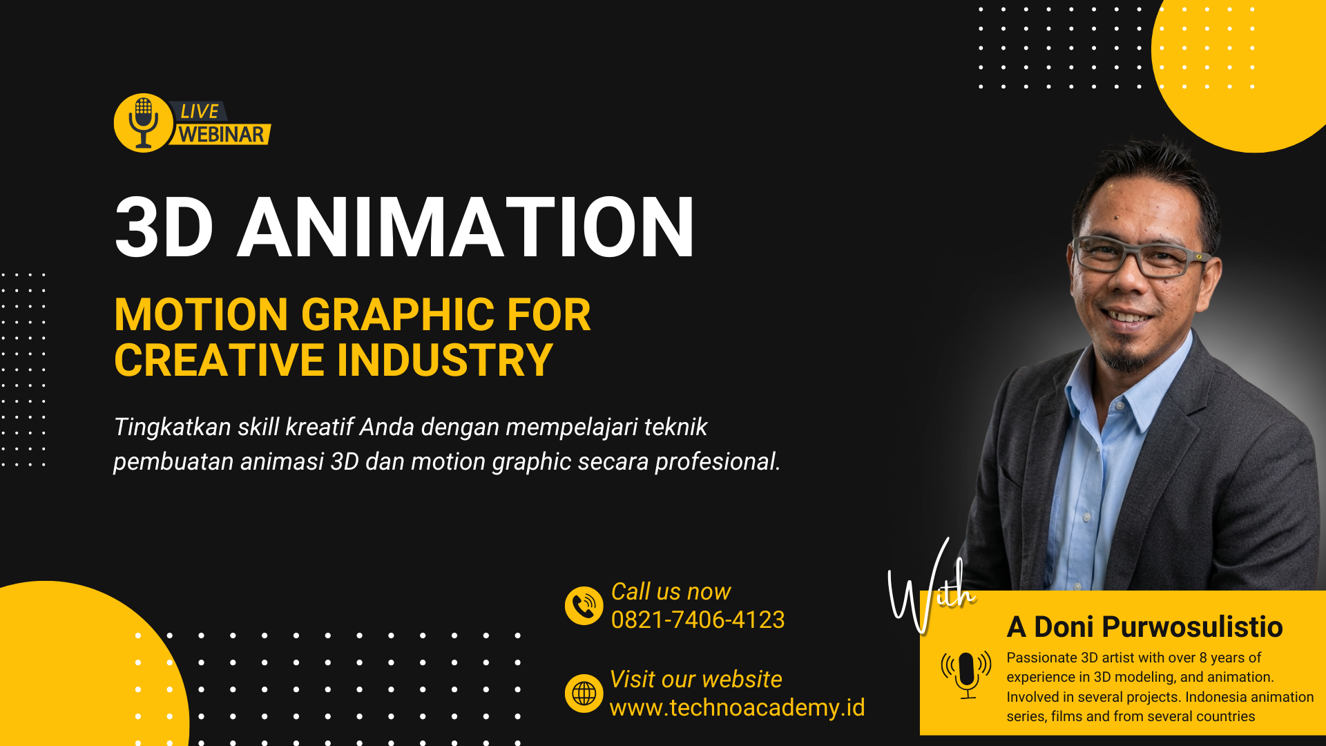3D Animation & Motion Graphic Professional Class